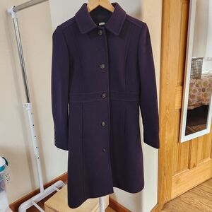 J. Crew Women's Rich Navy Trench Coat
